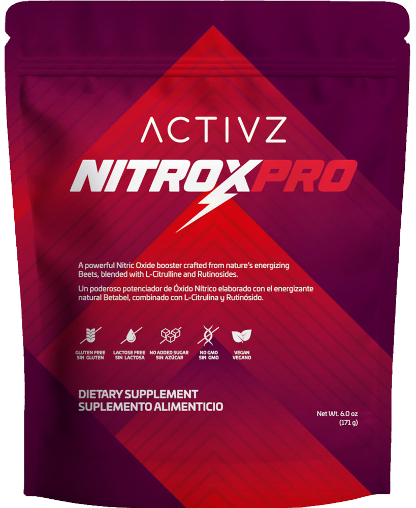Activz NitroxPro suplemento para energia circulacion y oxido nitrico